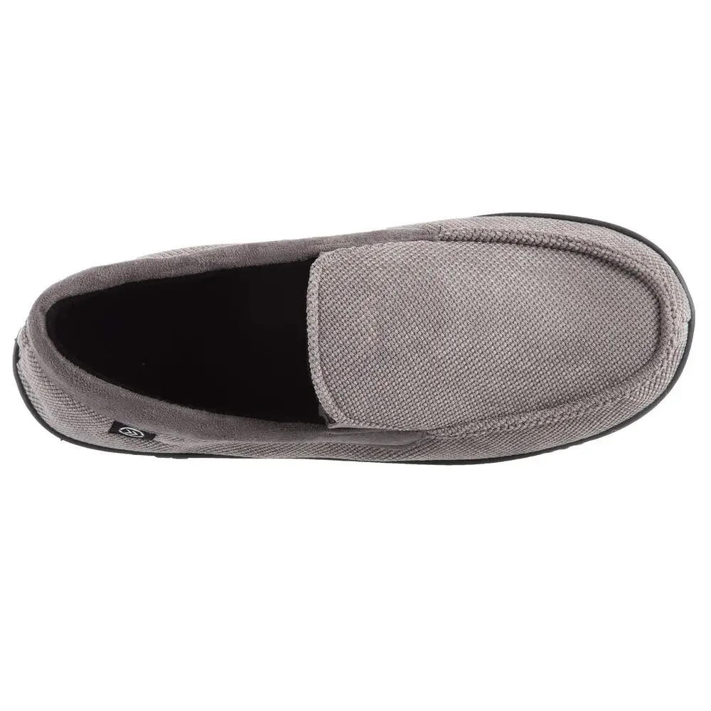 INDOOR/OUTDOOR SLIP-ON DIAMOND CORDUROY MOCCASIN WITH MEMORY FOAM COMFORT